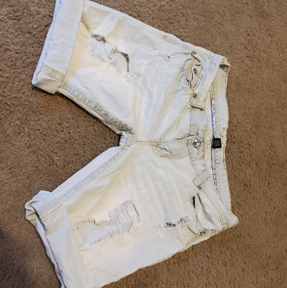 Longer Jean shorts